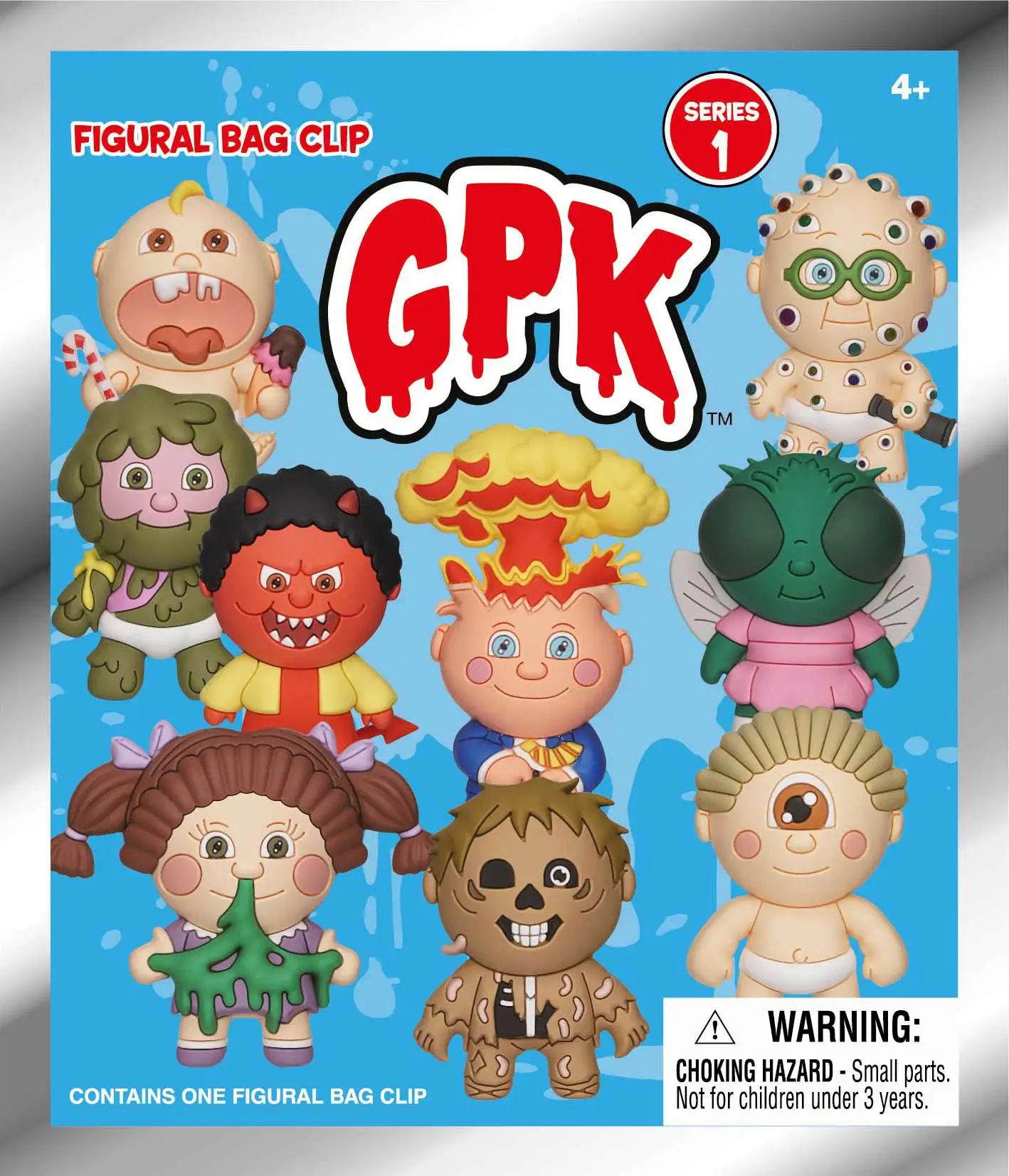 Garbage Pail Kids GPK Series 1 3D Figural Foam Bag Clip Blind Pack
